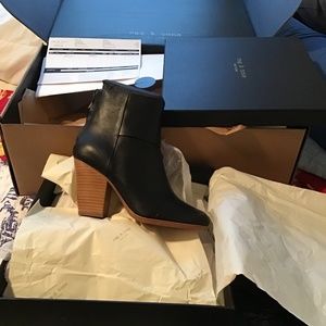 NIB Authentic Rag & Bone Newbury Boots Black Soft Leather 37.5 originally $595